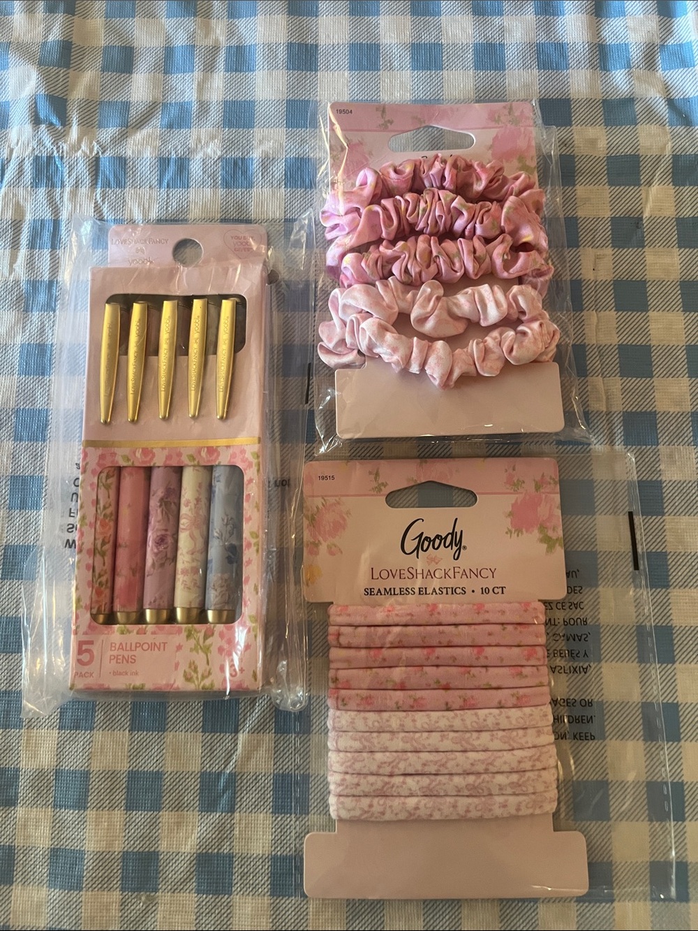 LoveShackFancy X Target hair elastics scrunchies and ink pens PRICE FIRM!!!